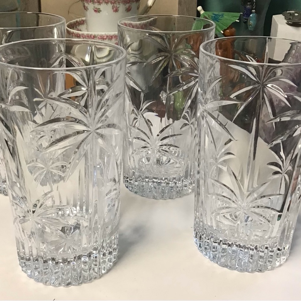 Godinger Palm Highball Glasses